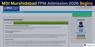 MDI Murshidabad FPM Admission 2026 Begins at mdim.ac.in; Get Direct Link Here